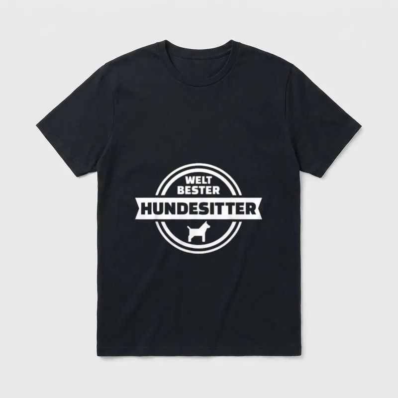 Weltbester Hundesitter T-Shirt – Klassisches T-Shirt in Schwarz