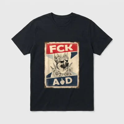 Hund Hündin Demokratie Solidarität T-Shirt – Klassisches T-Shirt in Schwarz