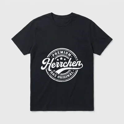 Herrchen Original Hundeliebhaber Lustiges T-Shirt – Klassisches T-Shirt in Schwarz