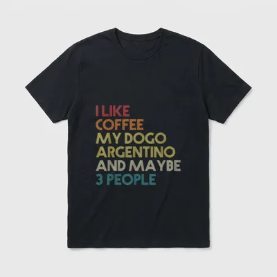 Dogo Argentino Hund Dog T-Shirt – Klassisches T-Shirt in Schwarz