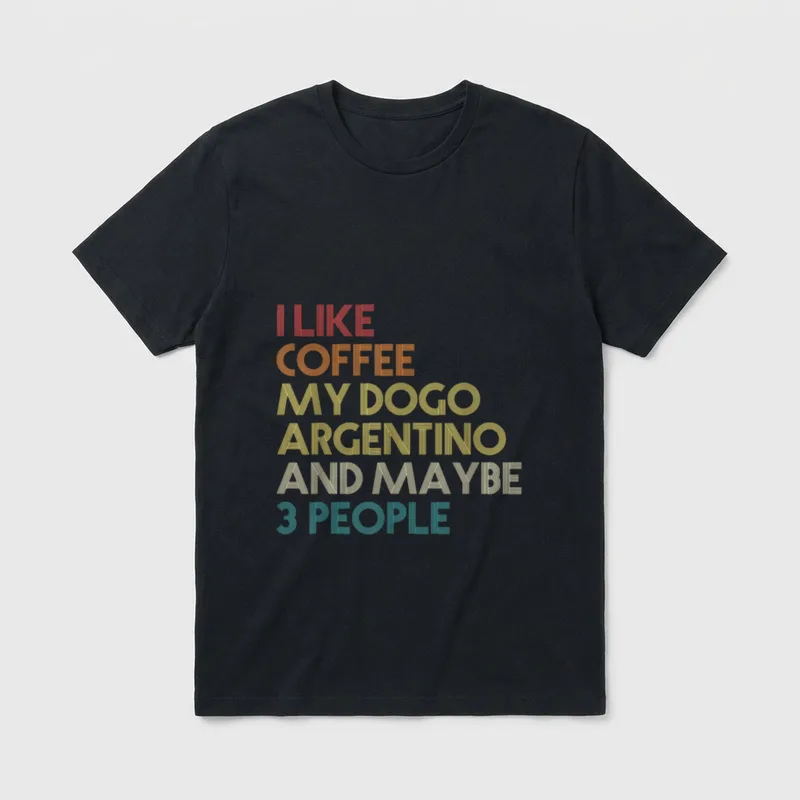 Dogo Argentino Hund Dog T-Shirt – Klassisches T-Shirt in Schwarz
