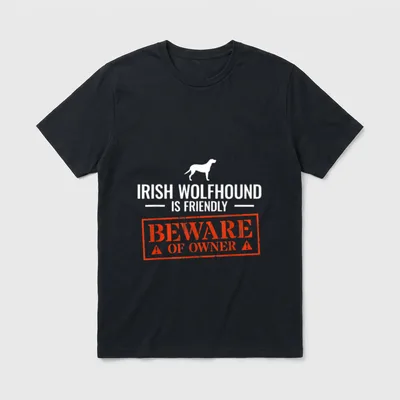 Irischer Wolfshund Lustige Hundesprüche T-Shirt – Klassisches T-Shirt in Schwarz