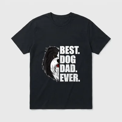 Best Dog Dad Ever Lustige Hundesprüche T-Shirt – Klassisches T-Shirt in Schwarz