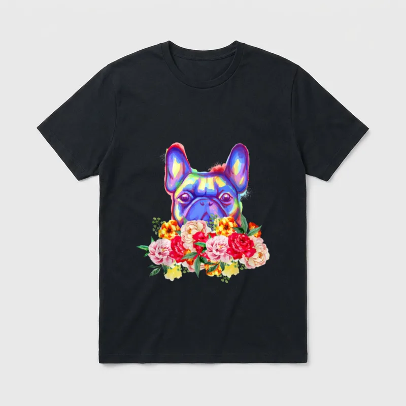 Hundeliebhaber Hund Haustier Französische T-Shirt – Klassisches T-Shirt in Schwarz