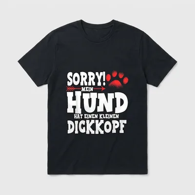 Hund Frauchen Herrchen Hundeliebhaber T-Shirt – Klassisches T-Shirt in Schwarz