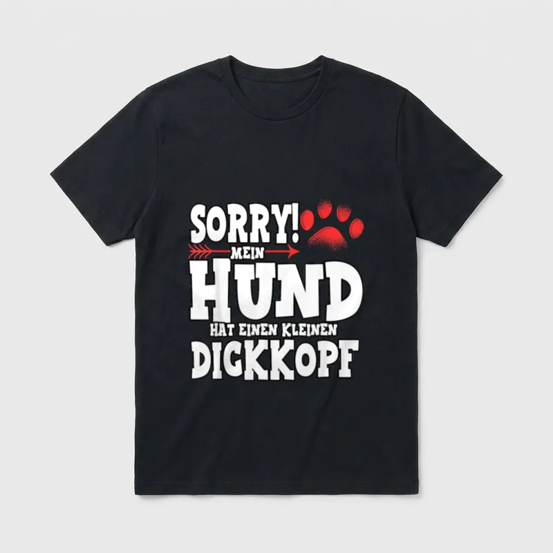 Hund Frauchen Herrchen Hundeliebhaber T-Shirt – Klassisches T-Shirt in Schwarz