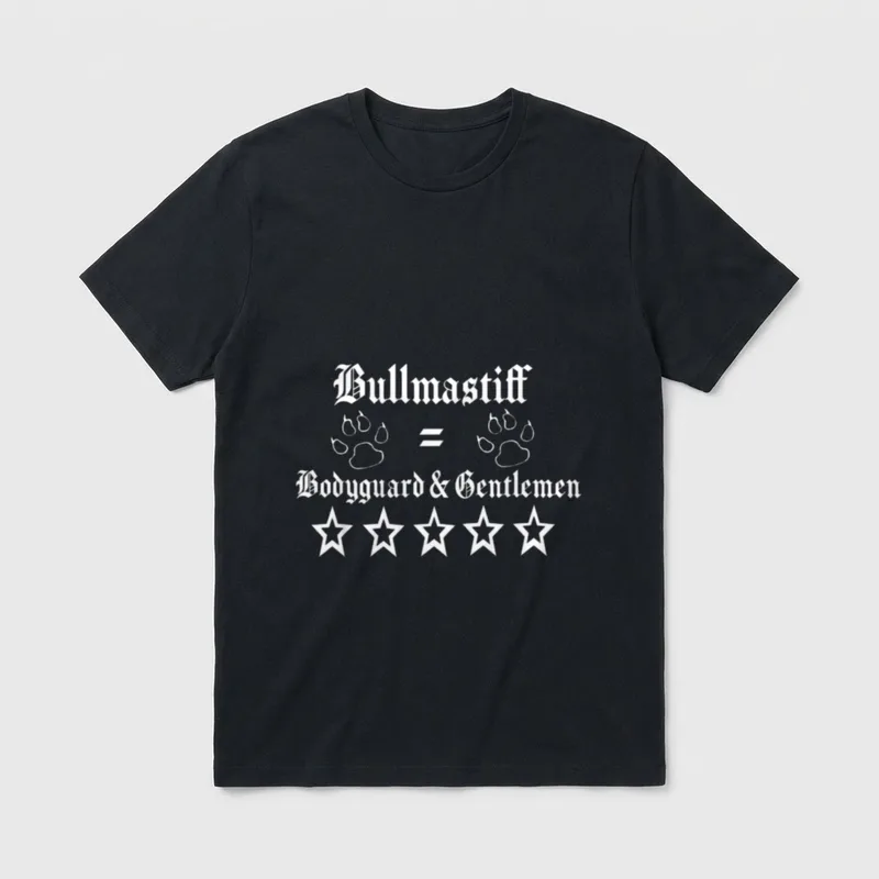 Bullmastiff Hunde Sprüche T-Shirt – Klassisches T-Shirt in Schwarz
