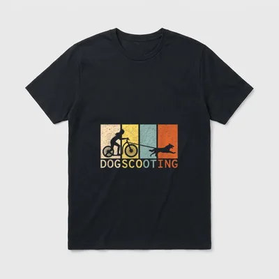Dogscooter Zughundesport CaniX Hundesport T-Shirt – Klassisches T-Shirt in Schwarz