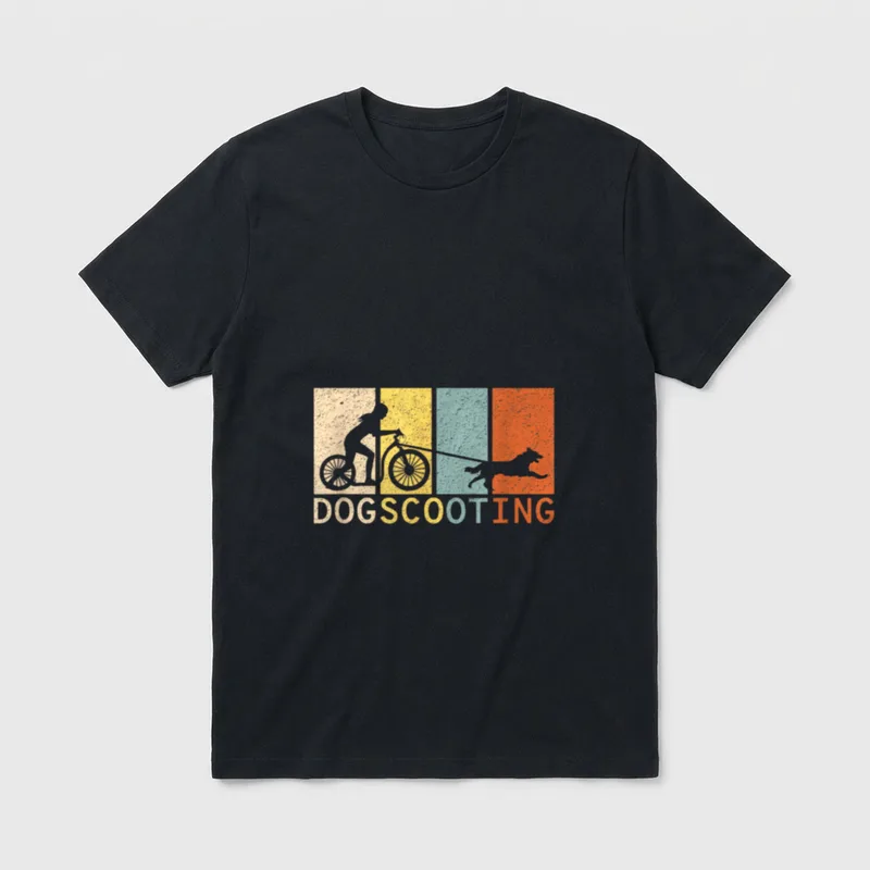Dogscooter Zughundesport CaniX Hundesport T-Shirt – Klassisches T-Shirt in Schwarz