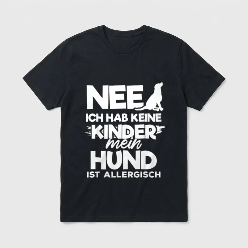 Nee ich habe keine T-Shirt – Klassisches T-Shirt in Schwarz
