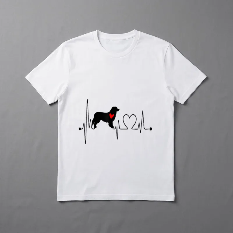 Hovawart Dog Heartbeat EKG-Linie T-Shirt – Klassisches T-Shirt in Schwarz