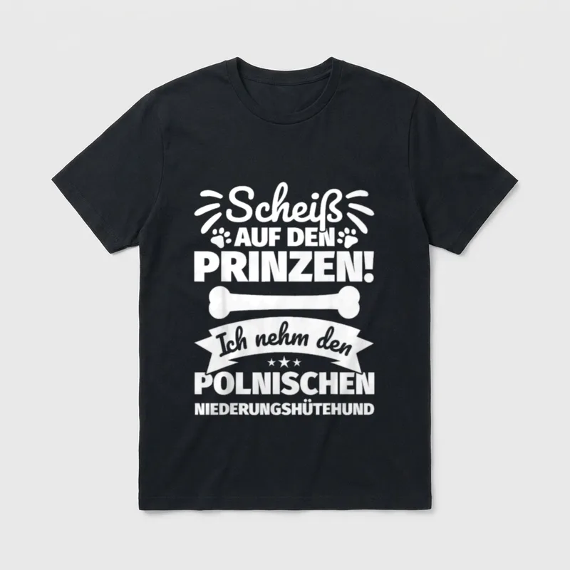 Polnischer Niederungshütehund lustiger Spruch T-Shirt – Klassisches T-Shirt in Schwarz