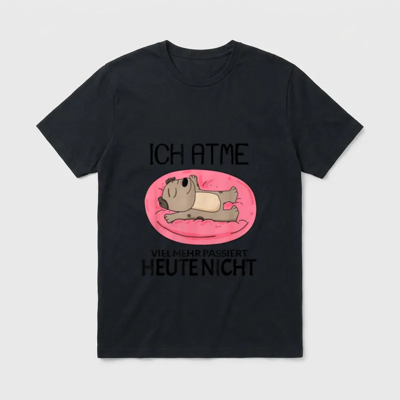 Lustiger Relax Faulenzer Spruch T-Shirt – Klassisches T-Shirt in Schwarz