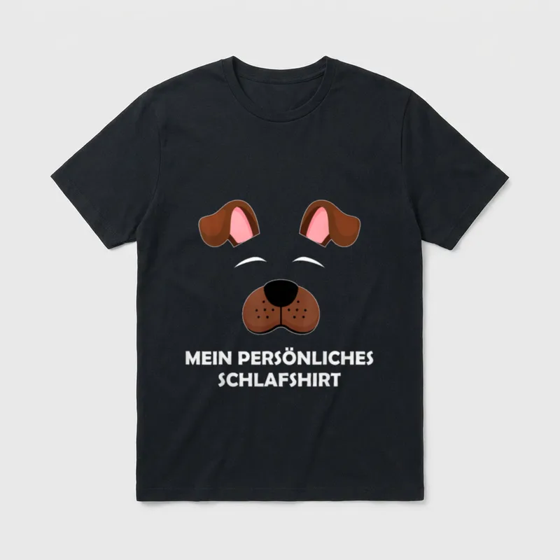 Mein persönliches Schlafshirt T-Shirt – Klassisches T-Shirt in Schwarz