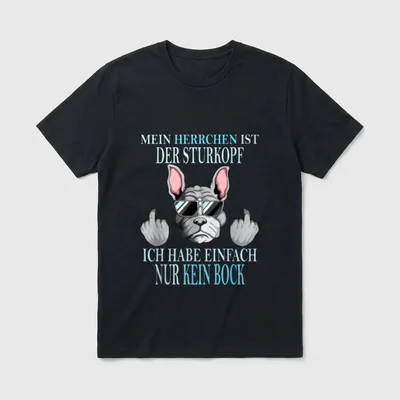 Hunderasse French Bulldog Mein T-Shirt – Klassisches T-Shirt in Schwarz