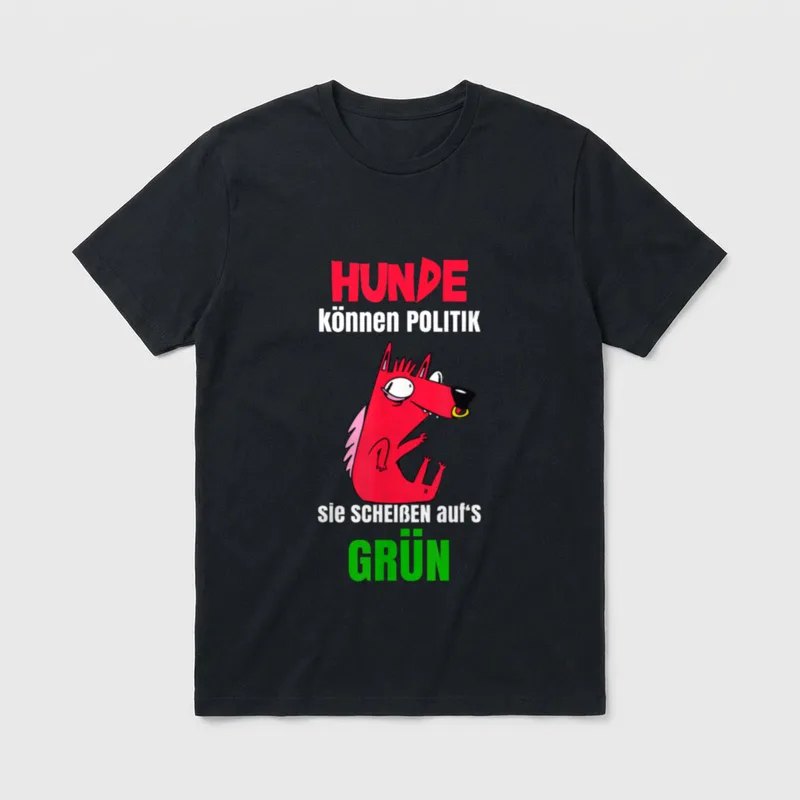 Grüne Nein Danke als Lustiger Hunde Spruch