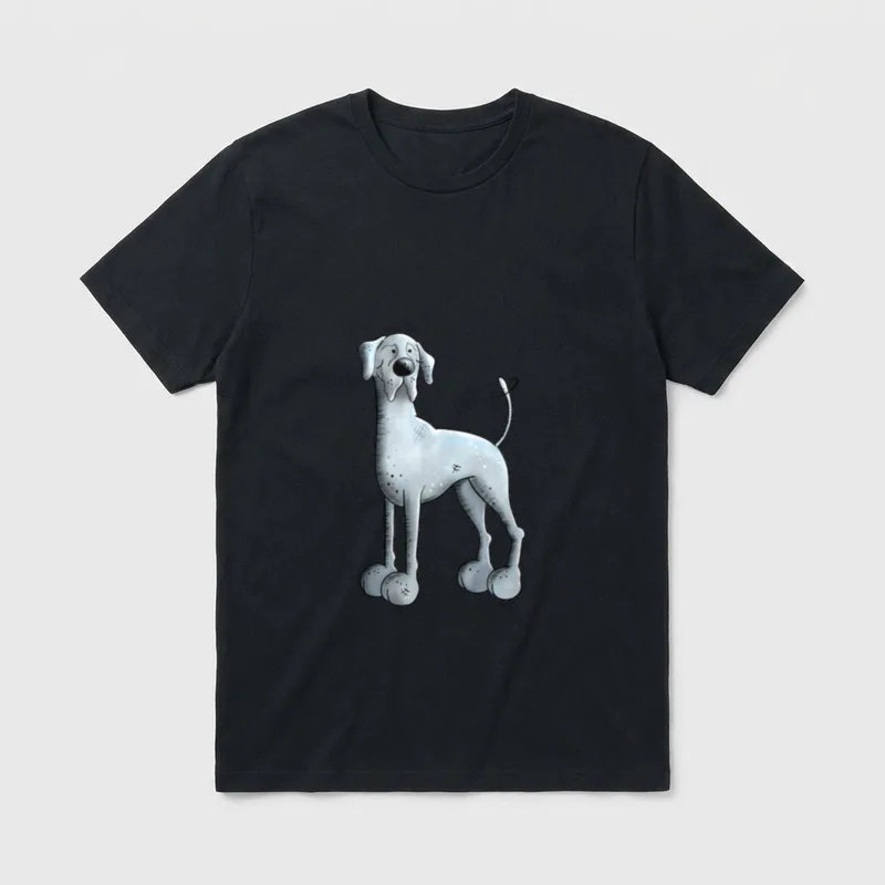 Lustige Deutsche Dogge I T-Shirt – Klassisches T-Shirt in Schwarz