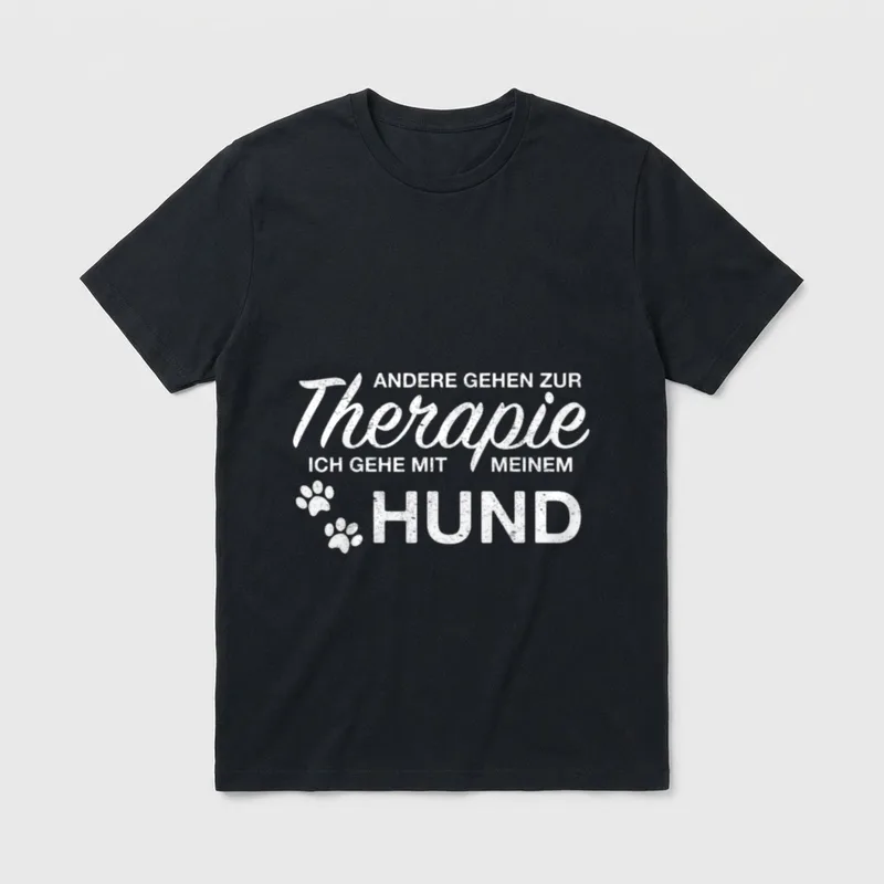 Lustiger Hunde Spruch Gassi T-Shirt – Klassisches T-Shirt in Schwarz