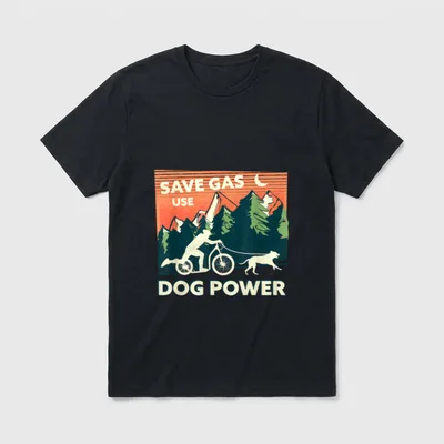 Dogscooting Hundesport Spare Sprit T-Shirt – Klassisches T-Shirt in Schwarz