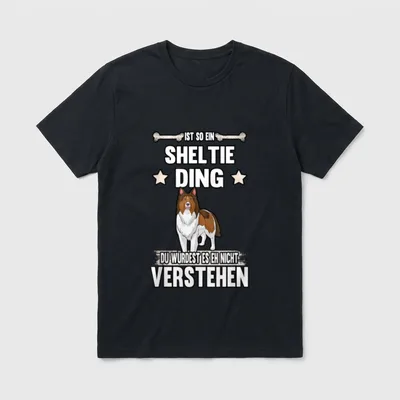Ist so ein Sheltie T-Shirt – Klassisches T-Shirt in Schwarz