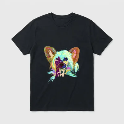 Hund Chinesischer Schopfhund T-Shirt – Klassisches T-Shirt in Schwarz