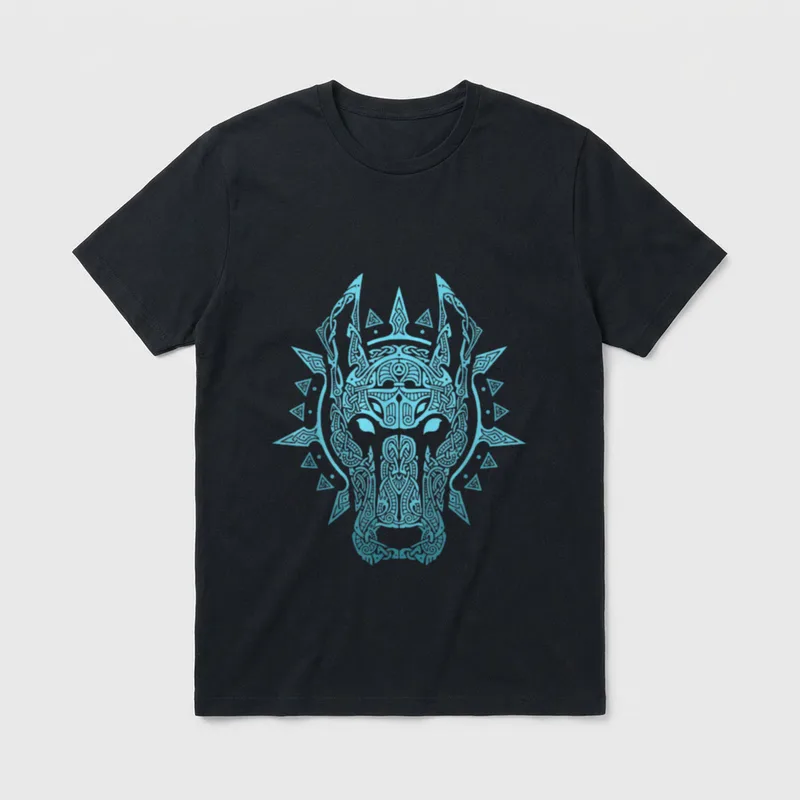 Garmr Garm Hellhound Hund T-Shirt – Klassisches T-Shirt in Schwarz
