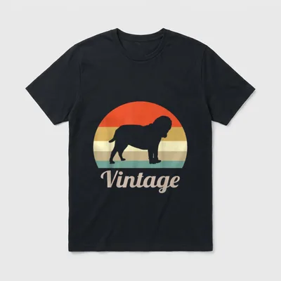 Mastino Napolitano Italienische Dogge T-Shirt – Klassisches T-Shirt in Schwarz