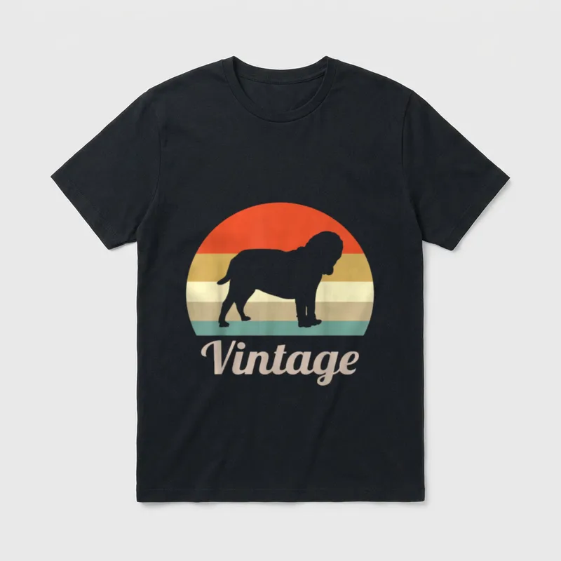 Mastino Napolitano Italienische Dogge T-Shirt – Klassisches T-Shirt in Schwarz
