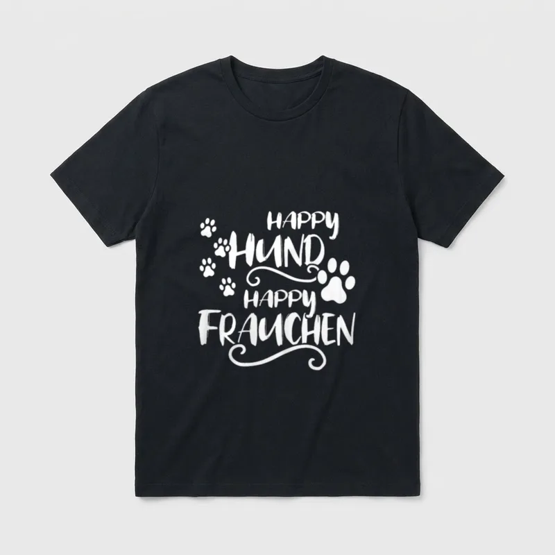 Hund Sprüche Hundebesitzerin Frauchen T-Shirt – Klassisches T-Shirt in Schwarz