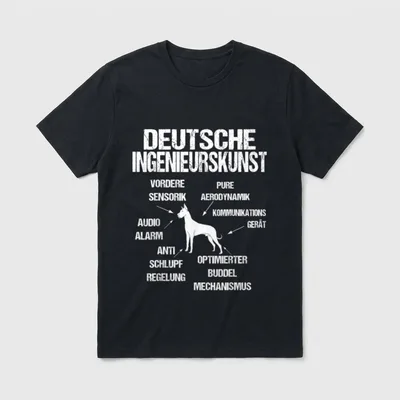 Deutscher Dogge Doggen Hundebesitzer T-Shirt – Klassisches T-Shirt in Schwarz