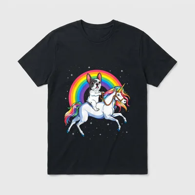 Französische Bulldogge Einhorn T T-Shirt – Klassisches T-Shirt in Schwarz