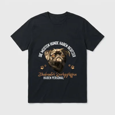 Brabanter Zwerggriffon Hund Hunderasse T-Shirt – Klassisches T-Shirt in Schwarz