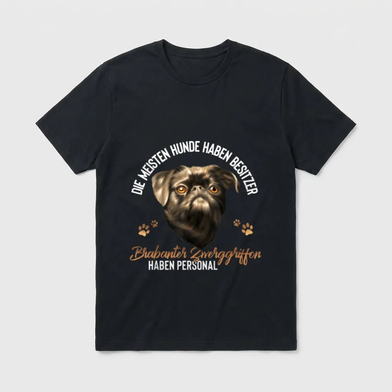Brabanter Zwerggriffon Hund Hunderasse T-Shirt – Klassisches T-Shirt in Schwarz