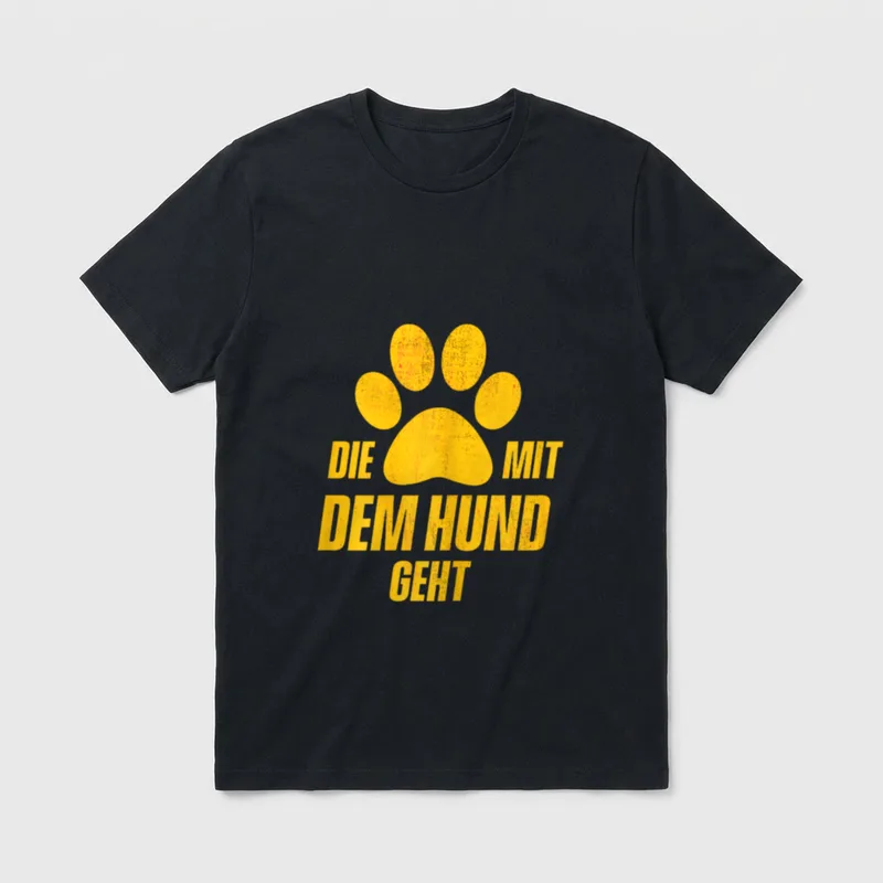 Frauchen Hundebesitzer T-Shirt – Klassisches T-Shirt in Schwarz