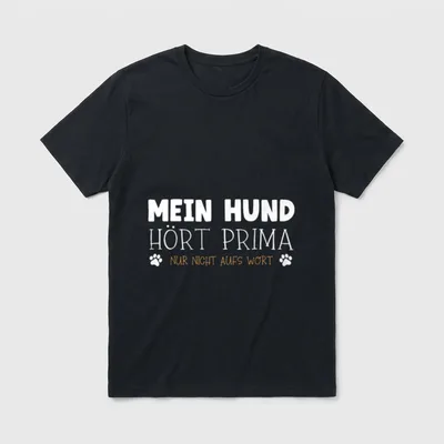 Hunde Hundefreunde Hundeliebhaber Hundemotive T-Shirt – Klassisches T-Shirt in Schwarz