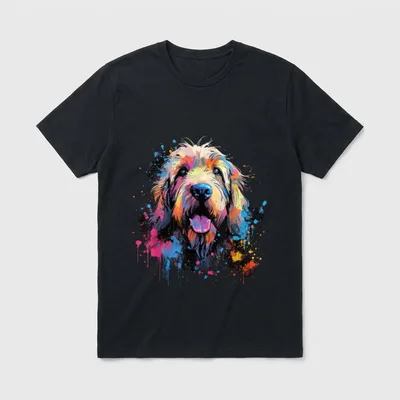 Otterhound Hund Hunde Hunderasse T-Shirt – Klassisches T-Shirt in Schwarz