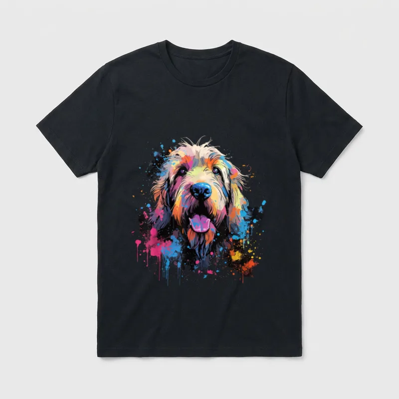 Otterhound Hund Hunde Hunderasse T-Shirt – Klassisches T-Shirt in Schwarz