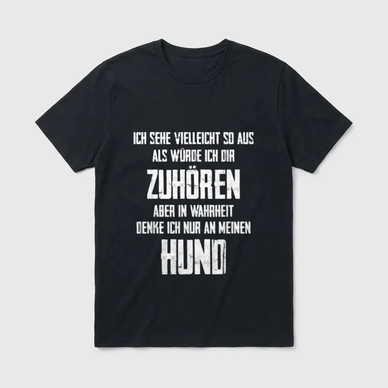 In Wahrheit Denke Ich T-Shirt – Klassisches T-Shirt in Schwarz