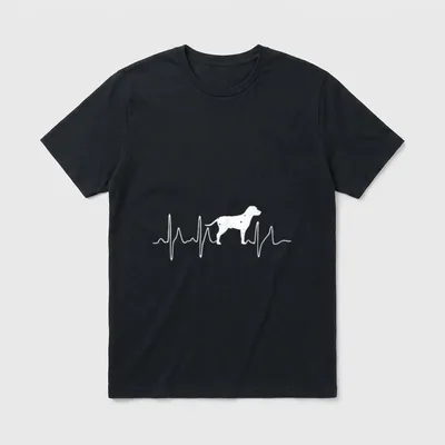 Herzschlag Hunde Hund Welpe T-Shirt – Klassisches T-Shirt in Schwarz
