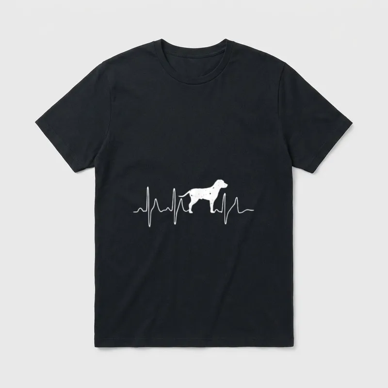 Herzschlag Hunde Hund Welpe T-Shirt – Klassisches T-Shirt in Schwarz