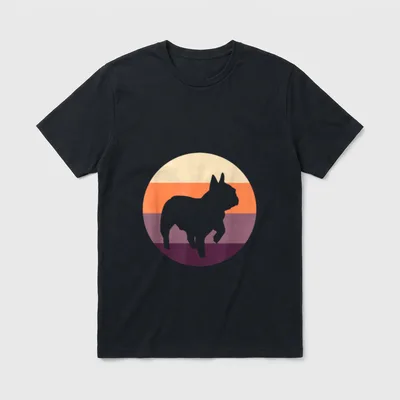Hundeliebhaber Hunde Tiermotiv Bulldoggen T-Shirt – Klassisches T-Shirt in Schwarz