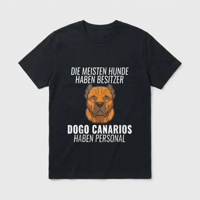 Lustiges Dogo Canario Personal T-Shirt – Klassisches T-Shirt in Schwarz