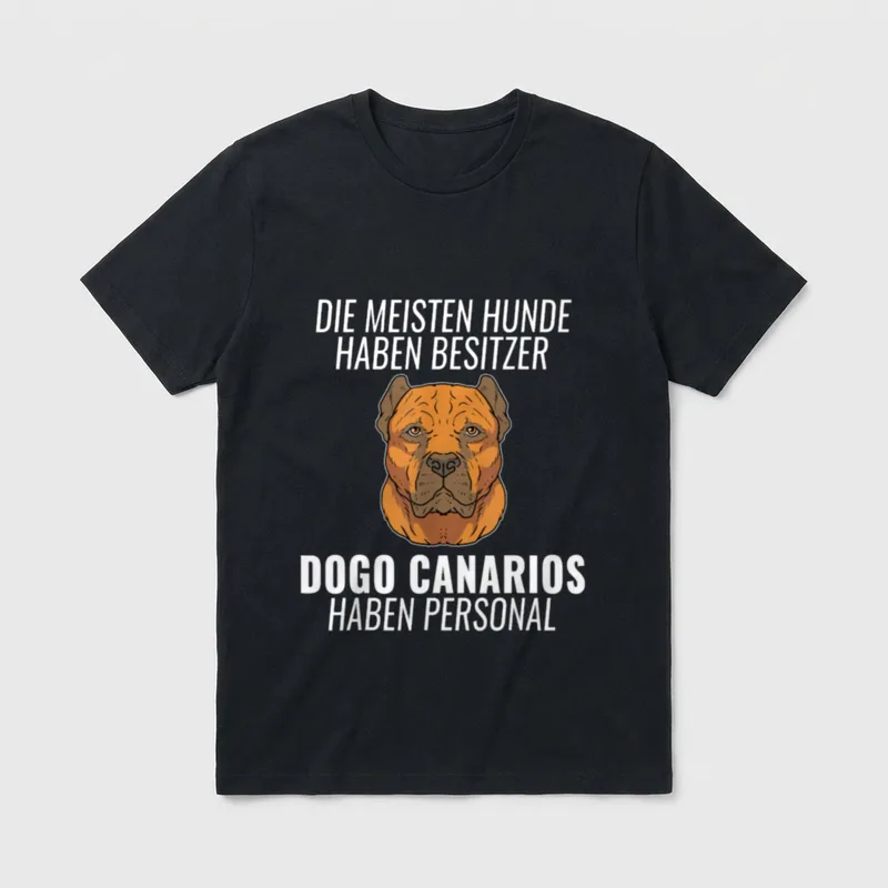 Lustiges Dogo Canario Personal T-Shirt – Klassisches T-Shirt in Schwarz