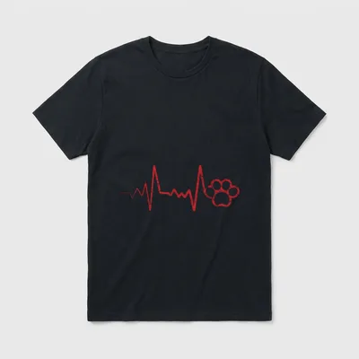 Süßes Hundebesitzer Aufdruck Hunde T-Shirt – Klassisches T-Shirt in Schwarz