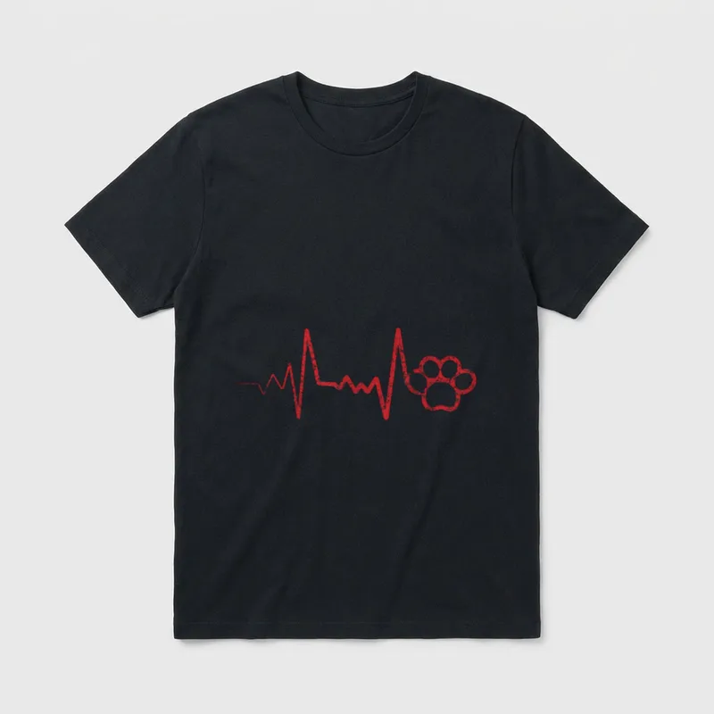 Süßes Hundebesitzer Aufdruck Hunde T-Shirt – Klassisches T-Shirt in Schwarz