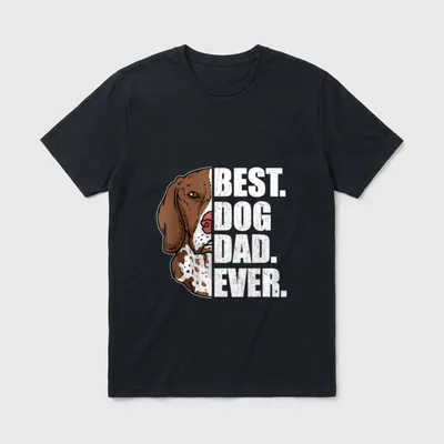 Best Dog Dad Ever T-Shirt 1186 – Klassisches T-Shirt in Schwarz
