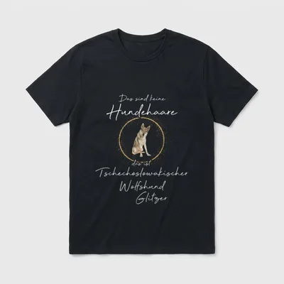 Tschechoslowakischer Wolfshund Hund T-Shirt – Klassisches T-Shirt in Schwarz