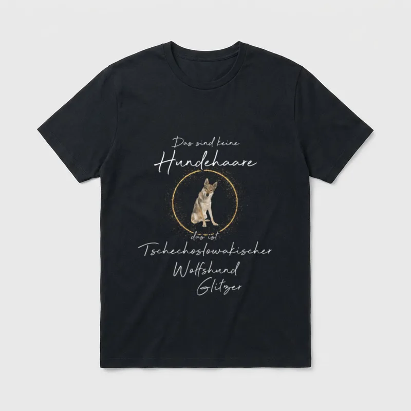 Tschechoslowakischer Wolfshund Hund T-Shirt – Klassisches T-Shirt in Schwarz