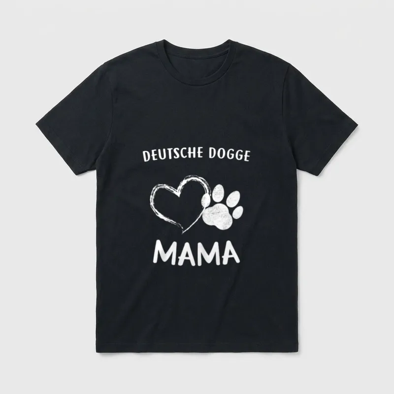 Hundepfote Welpe Hund Pfötchen T-Shirt 1203 – Klassisches T-Shirt in Schwarz