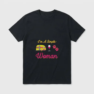 Ich bin eine einfache Lustige Hundesprüche T-Shirt – Klassisches T-Shirt in Schwarz